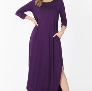 Dark Purple Maxi Dress